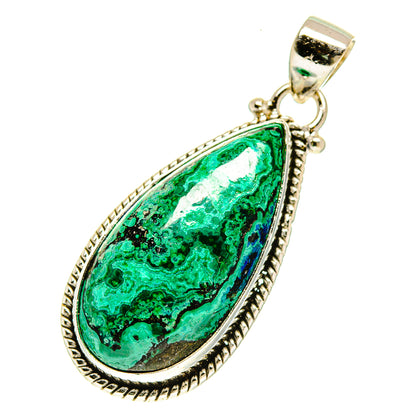 Chrysocolla Pendants handcrafted by Ana Silver Co - PD3002