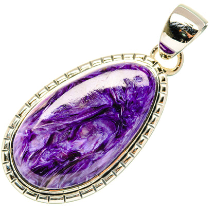 Charoite Pendants handcrafted by Ana Silver Co - PD30024 - Photo 2