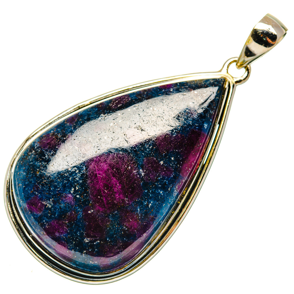 Ruby Fuchsite Pendants handcrafted by Ana Silver Co - PD30049 - Photo 2