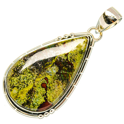 Dragon's Blood Stone Pendants handcrafted by Ana Silver Co - PD30055 - Photo 2