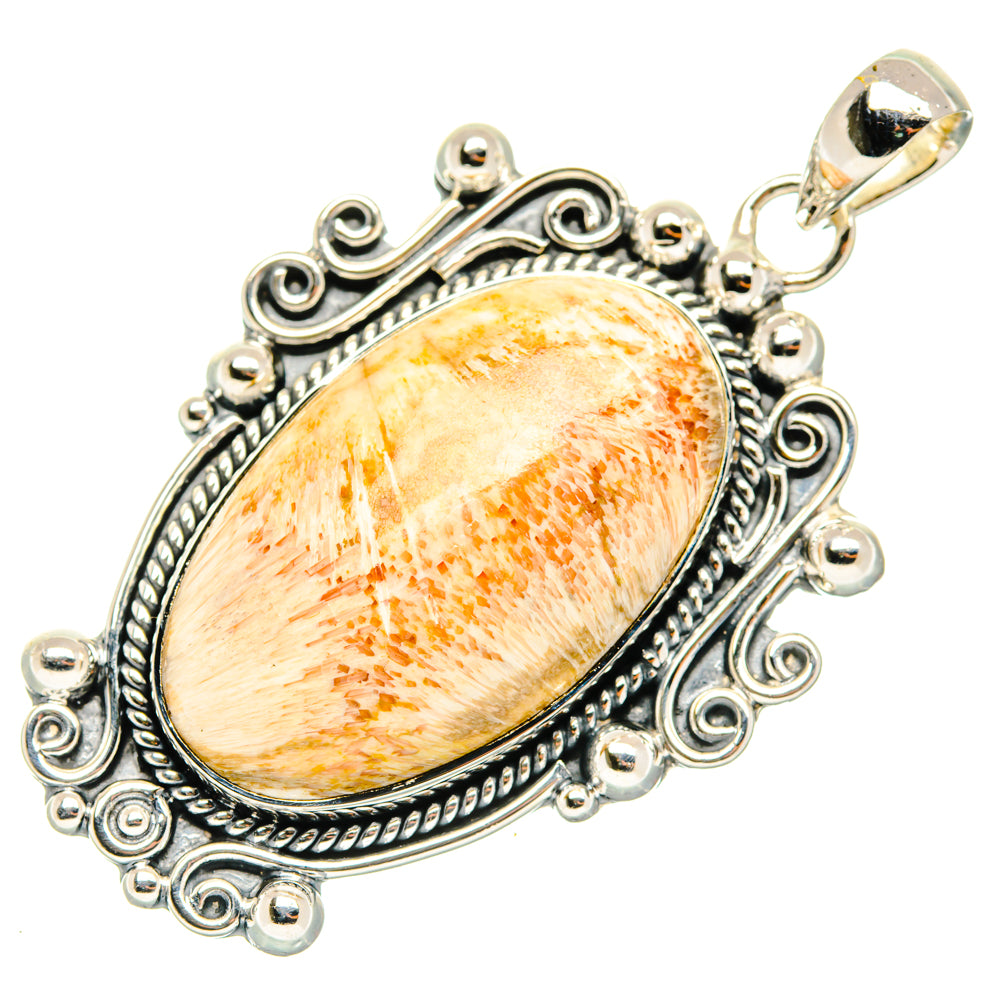 Scolecite Pendants handcrafted by Ana Silver Co - PD30056 - Photo 2