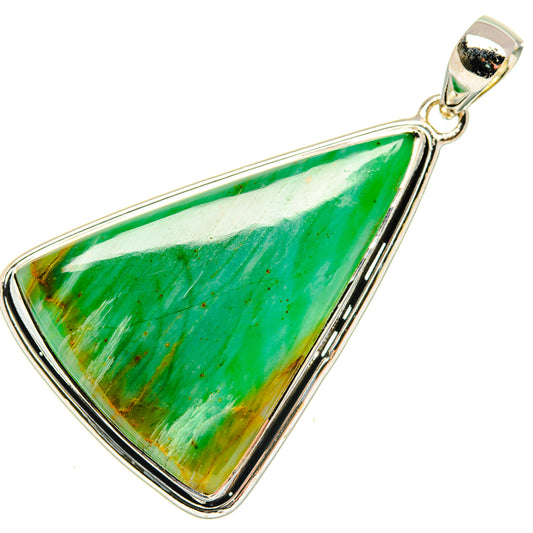 Chrysoprase Pendants handcrafted by Ana Silver Co - PD30058 - Photo 2