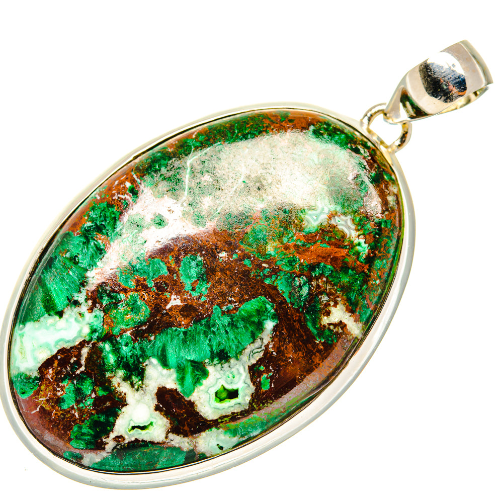 Malachite Pendants handcrafted by Ana Silver Co - PD30059 - Photo 2