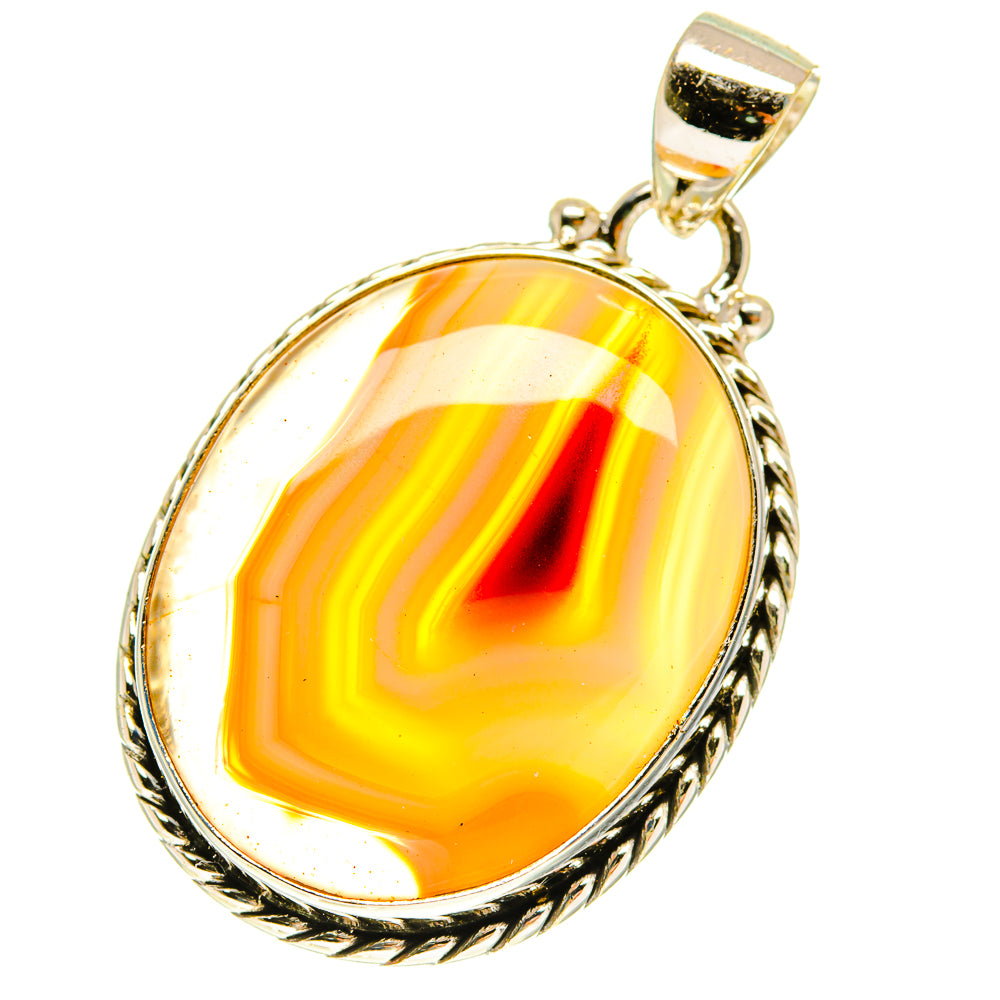 Botswana Agate Pendants handcrafted by Ana Silver Co - PD3006