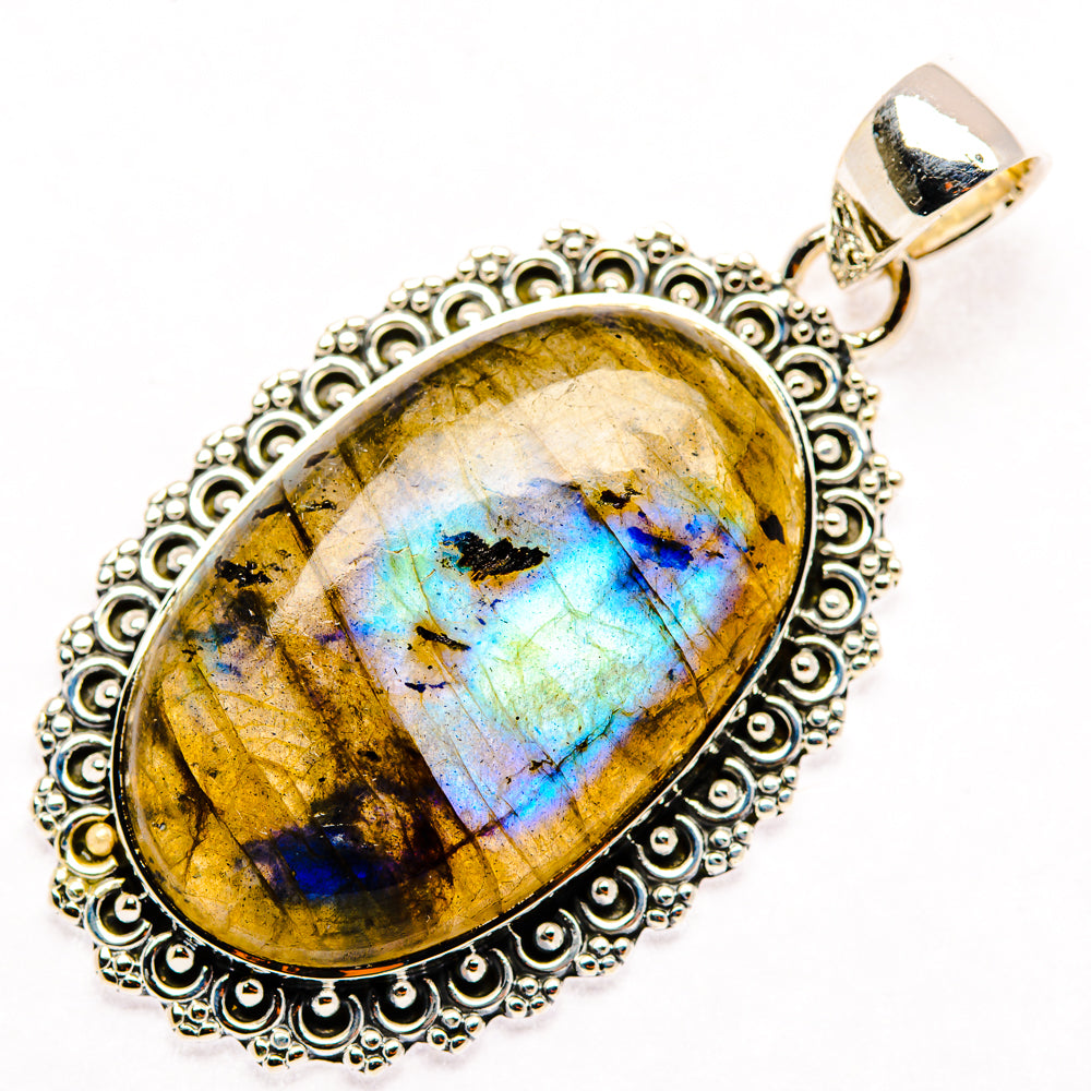 Labradorite Pendants handcrafted by Ana Silver Co - PD30066 - Photo 2