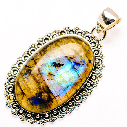 Labradorite Pendants handcrafted by Ana Silver Co - PD30066 - Photo 2