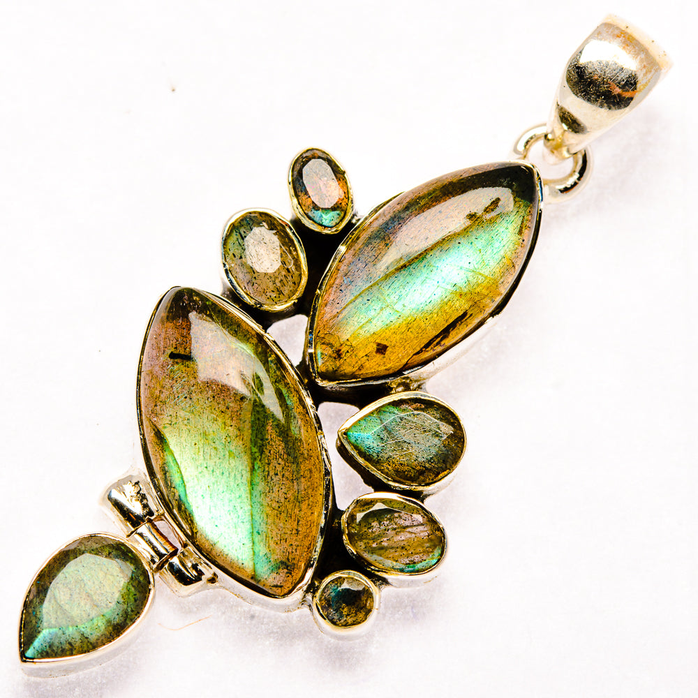 Labradorite Pendants handcrafted by Ana Silver Co - PD30070 - Photo 2