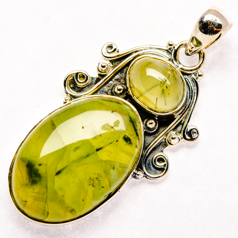 Prehnite Pendants handcrafted by Ana Silver Co - PD30071 - Photo 2