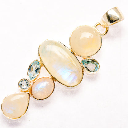 Rainbow Moonstone Pendants handcrafted by Ana Silver Co - PD30078 - Photo 2