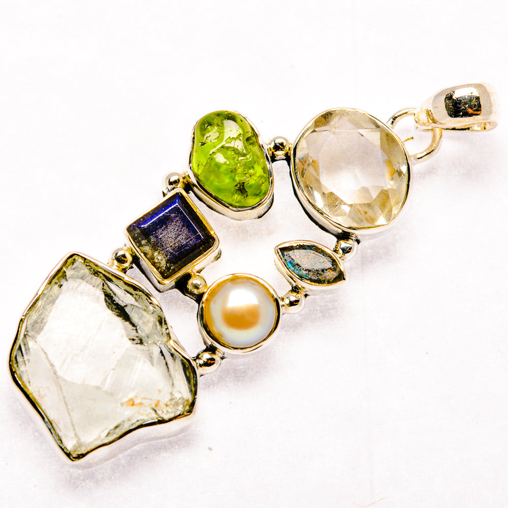 Green Amethyst Pendants handcrafted by Ana Silver Co - PD30086 - Photo 2