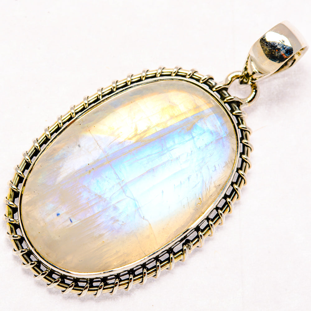 Rainbow Moonstone Pendants handcrafted by Ana Silver Co - PD30087 - Photo 2