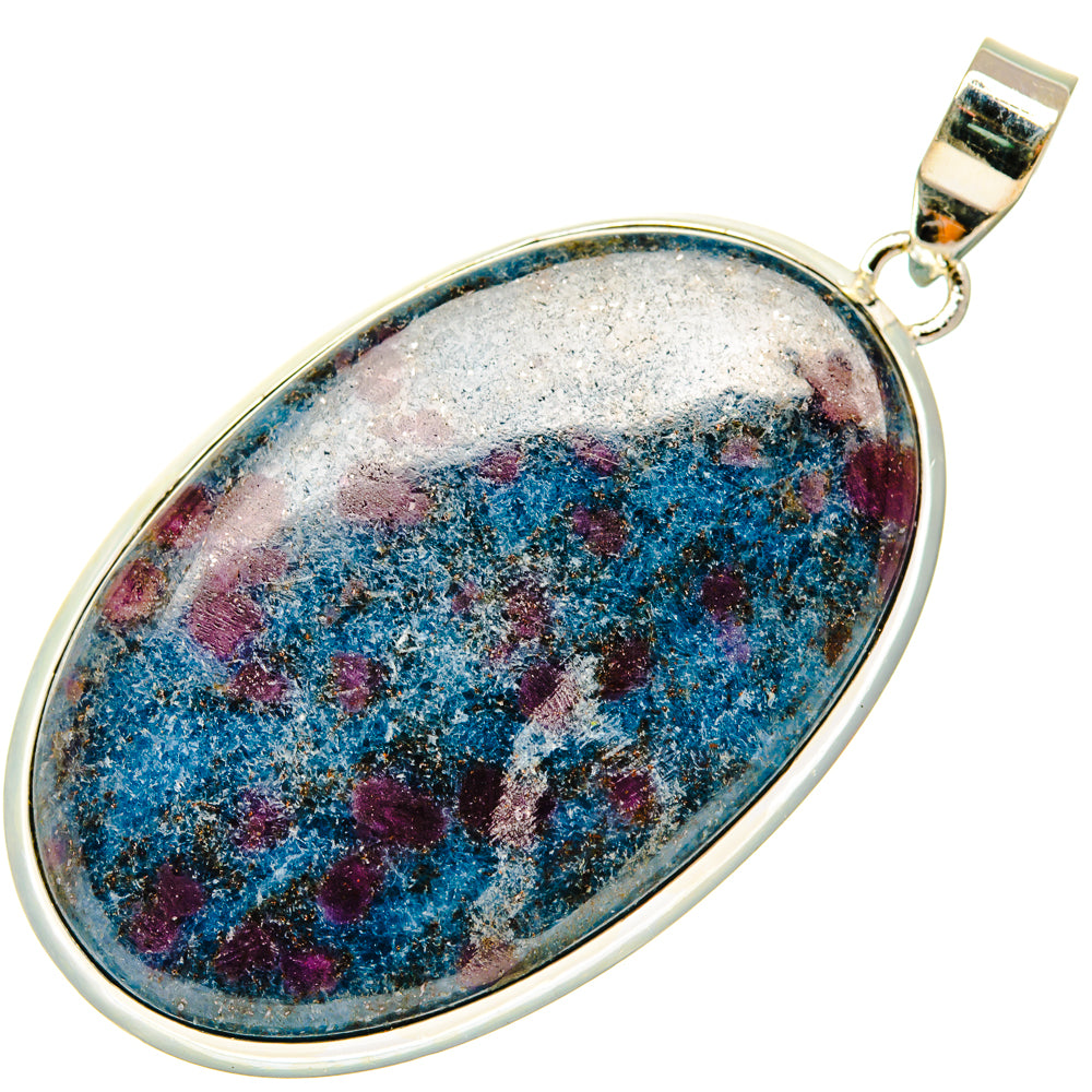 Ruby Fuchsite Pendants handcrafted by Ana Silver Co - PD30093 - Photo 2