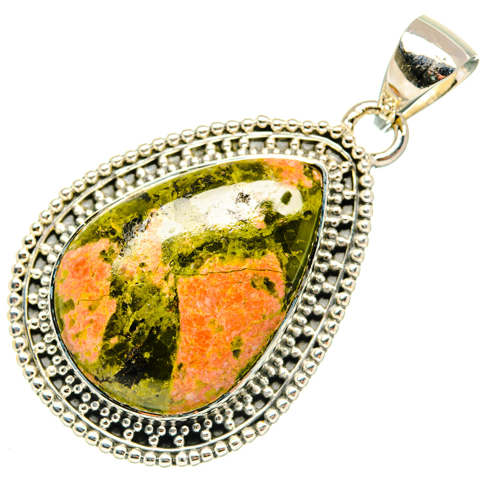 Unakite Pendants handcrafted by Ana Silver Co - PD30109 - Photo 2