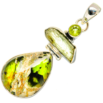Australian Green Opal Pendants handcrafted by Ana Silver Co - PD30113 - Photo 2
