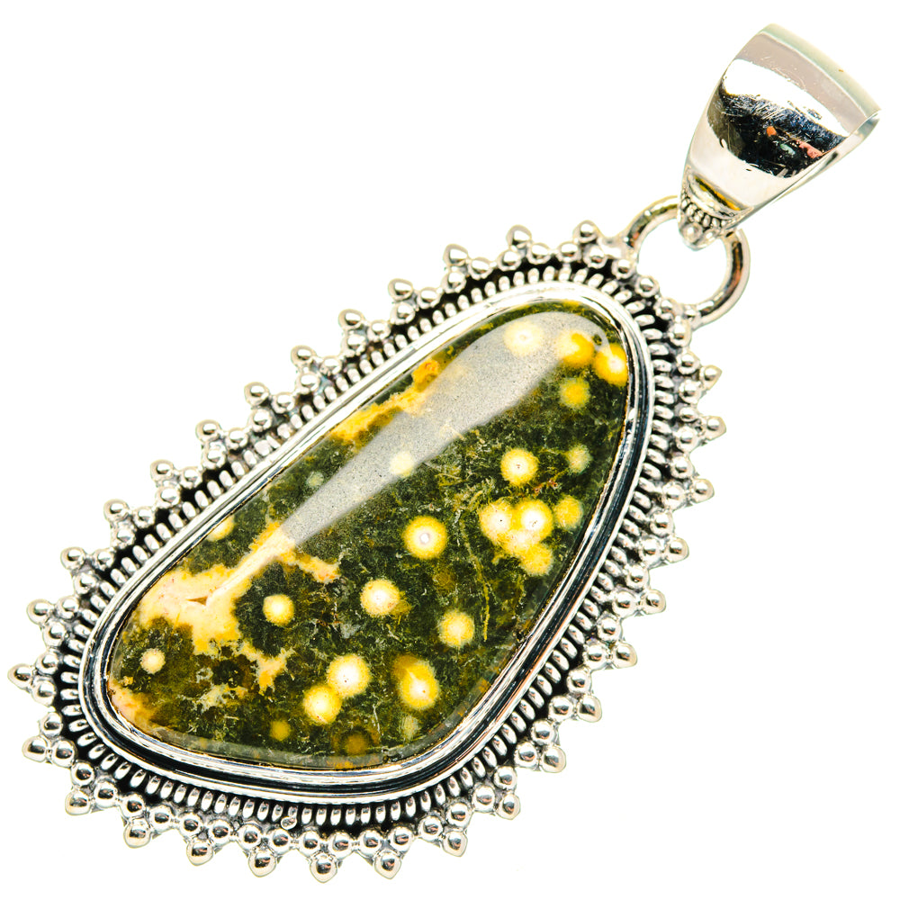 Ocean Jasper Pendants handcrafted by Ana Silver Co - PD30115 - Photo 2