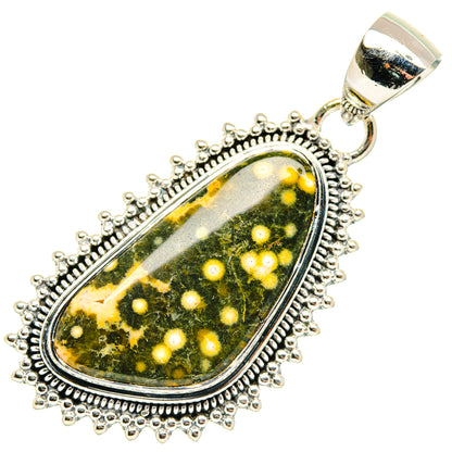 Ocean Jasper Pendants handcrafted by Ana Silver Co - PD30115 - Photo 2