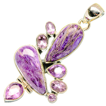 Charoite Pendants handcrafted by Ana Silver Co - PD30122 - Photo 2