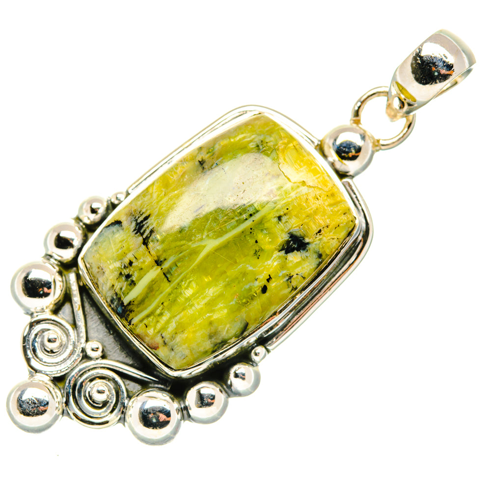 Lizardite Pendants handcrafted by Ana Silver Co - PD30126 - Photo 2