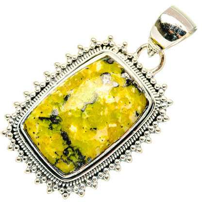 Lizardite Pendants handcrafted by Ana Silver Co - PD30129 - Photo 2