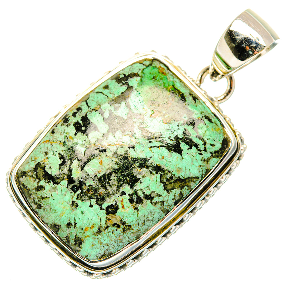Tibetan Turquoise Pendants handcrafted by Ana Silver Co - PD30131 - Photo 2