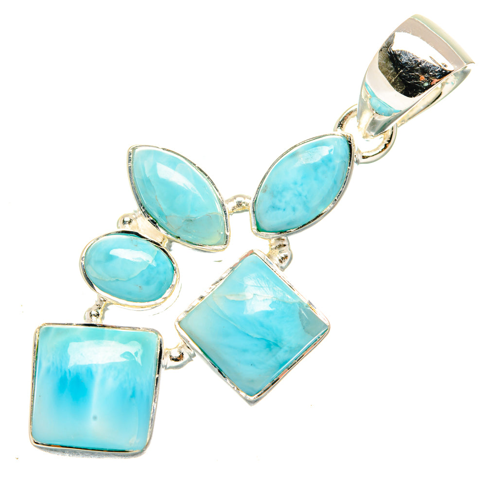Larimar Pendants handcrafted by Ana Silver Co - PD30147 - Photo 2