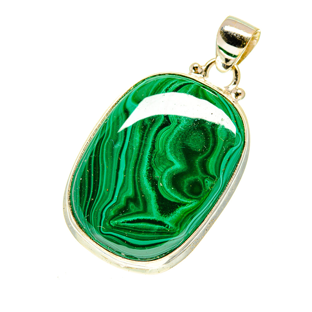 Malachite Pendants handcrafted by Ana Silver Co - PD3015