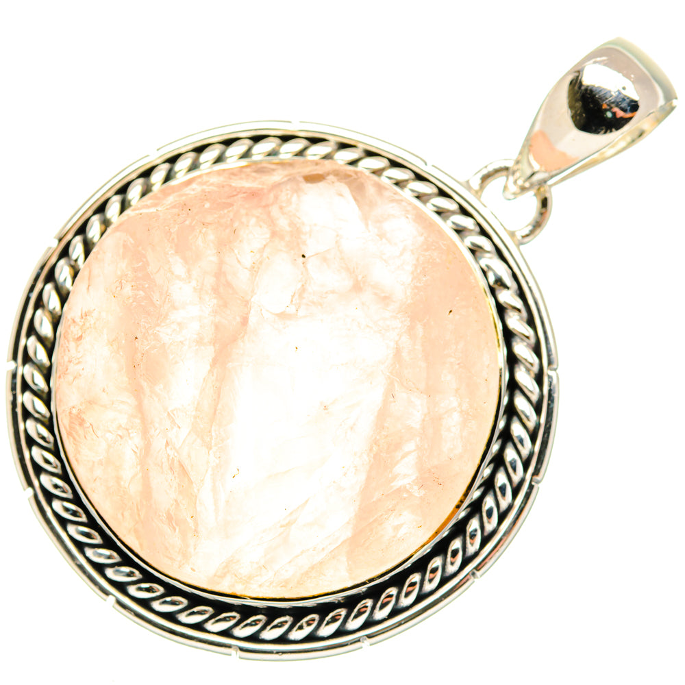 Rose Quartz Pendants handcrafted by Ana Silver Co - PD30161 - Photo 2