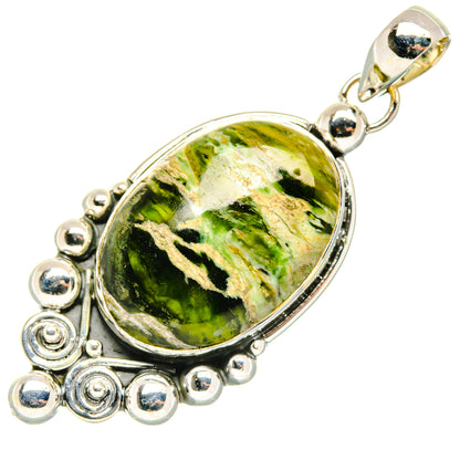 Australian Green Opal Pendants handcrafted by Ana Silver Co - PD30170 - Photo 2