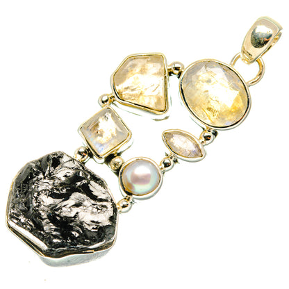 Black Tourmaline Pendants handcrafted by Ana Silver Co - PD30172 - Photo 2