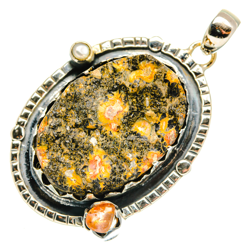 Poppy Jasper Pendants handcrafted by Ana Silver Co - PD30178 - Photo 2