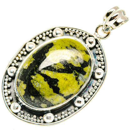 Serpentine Stone Pendants handcrafted by Ana Silver Co - PD30179 - Photo 2
