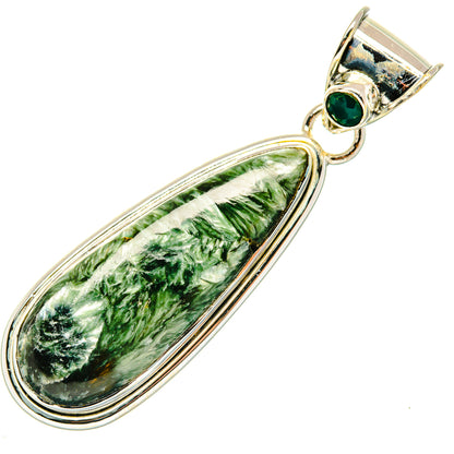 Seraphinite Pendants handcrafted by Ana Silver Co - PD30188 - Photo 2