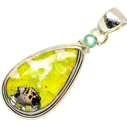 Lizardite Pendants handcrafted by Ana Silver Co - PD30198 - Photo 2