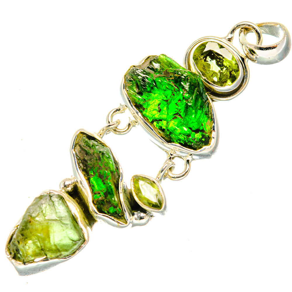 Chrome Diopside Pendants handcrafted by Ana Silver Co - PD30203 - Photo 2