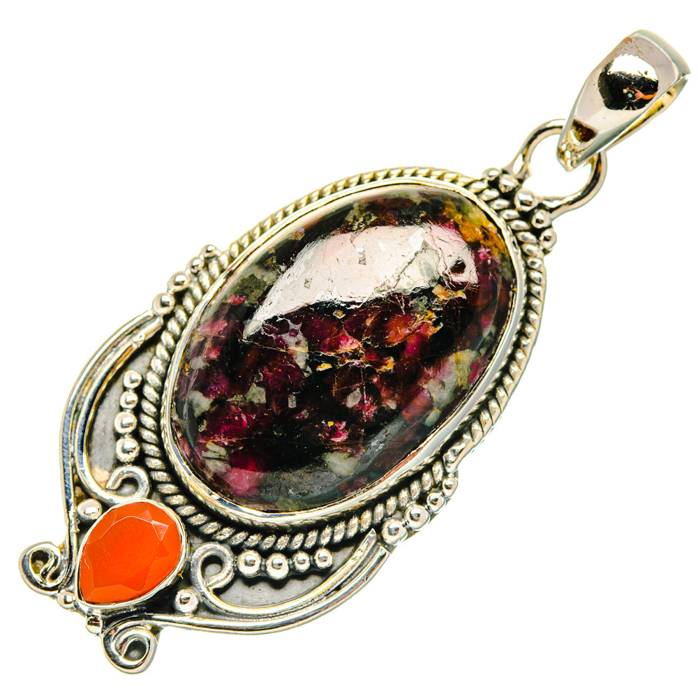 Russian Eudialyte Pendants handcrafted by Ana Silver Co - PD30204 - Photo 2