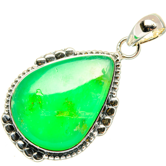 Chrysoprase Pendants handcrafted by Ana Silver Co - PD30223 - Photo 2