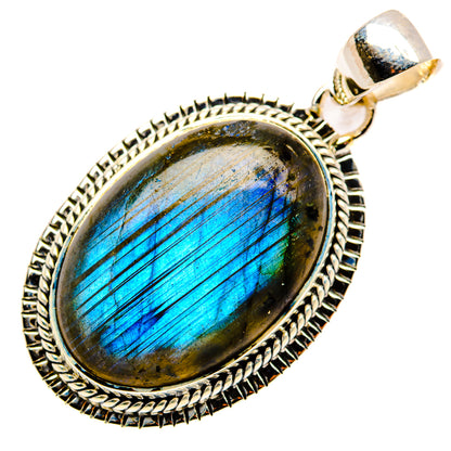 Labradorite Pendants handcrafted by Ana Silver Co - PD30232 - Photo 2