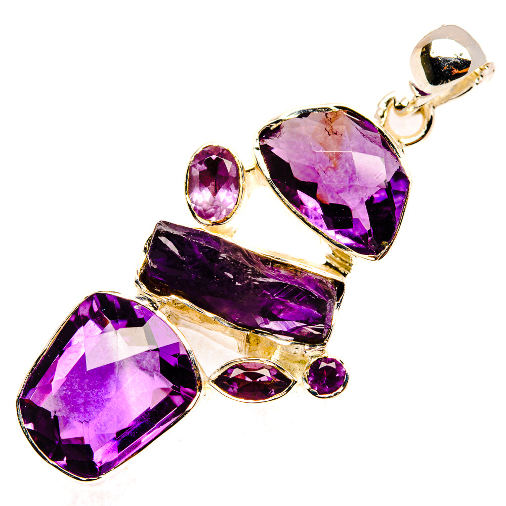 Amethyst Pendants handcrafted by Ana Silver Co - PD30235 - Photo 2