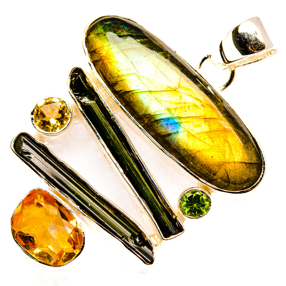 Labradorite Pendants handcrafted by Ana Silver Co - PD30238 - Photo 2