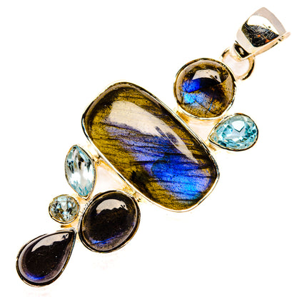 Labradorite Pendants handcrafted by Ana Silver Co - PD30239 - Photo 2