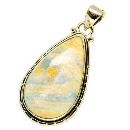Blue Scheelite Pendants handcrafted by Ana Silver Co - PD3024