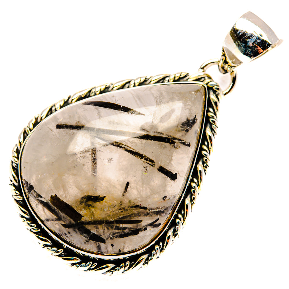Tourmalinated Quartz Pendants handcrafted by Ana Silver Co - PD30241 - Photo 2