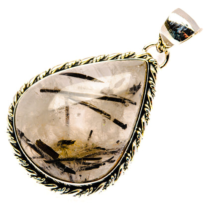 Tourmalinated Quartz Pendants handcrafted by Ana Silver Co - PD30241 - Photo 2