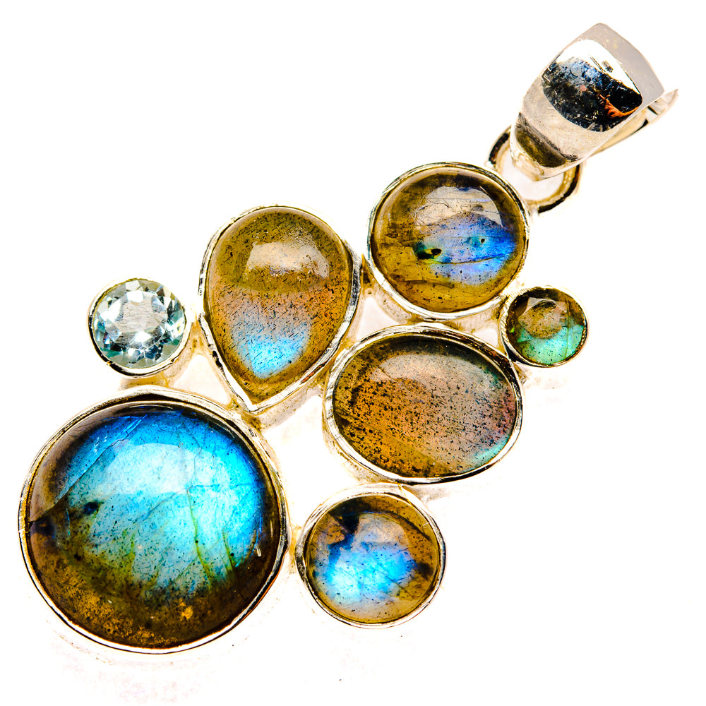 Labradorite Pendants handcrafted by Ana Silver Co - PD30243 - Photo 2