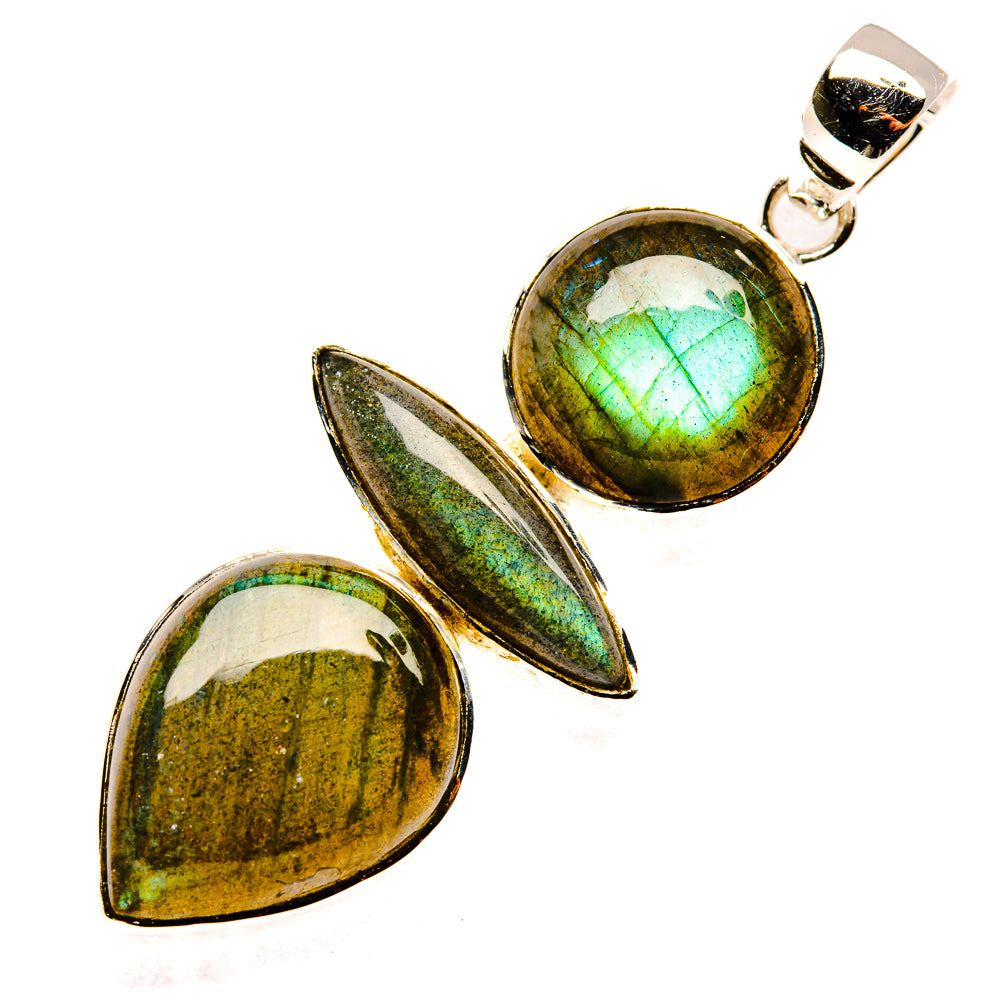 Labradorite Pendants handcrafted by Ana Silver Co - PD30247 - Photo 2