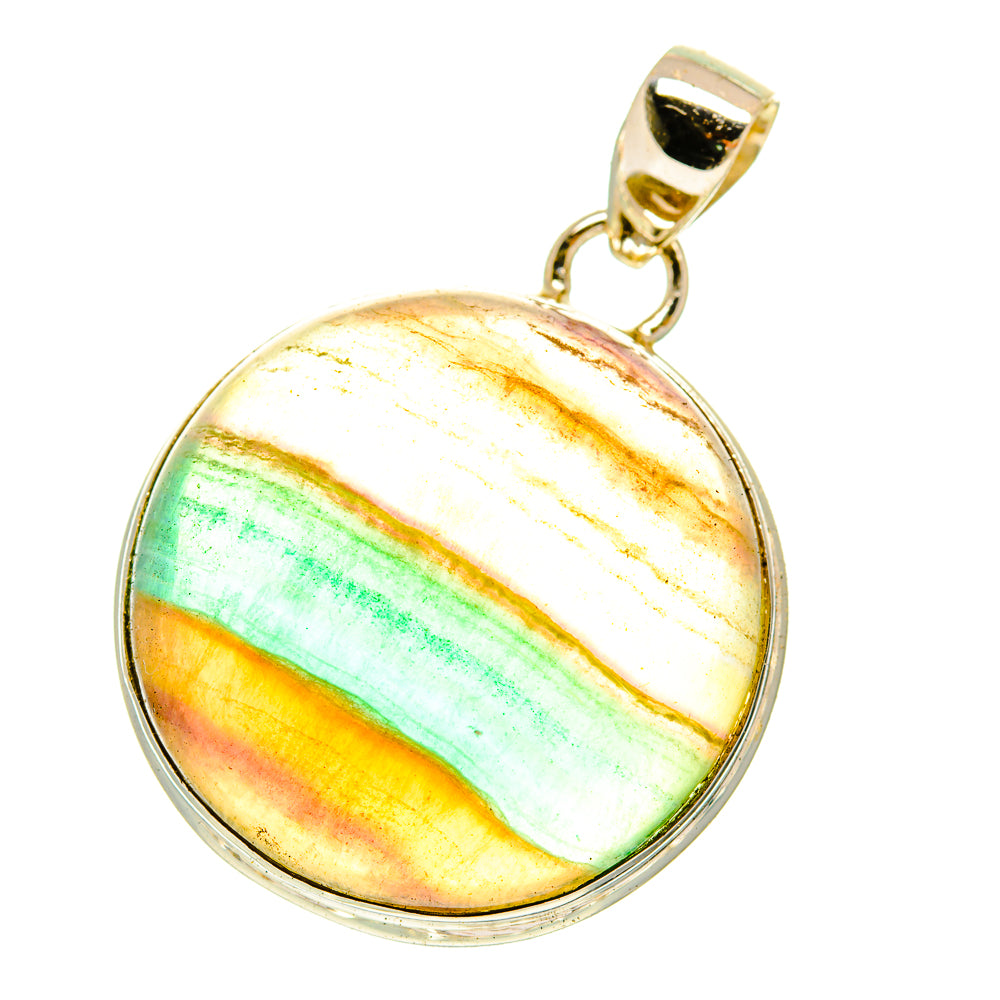 Green Fluorite Pendants handcrafted by Ana Silver Co - PD3025