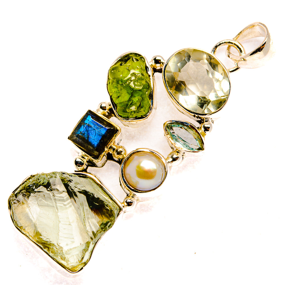Green Amethyst Pendants handcrafted by Ana Silver Co - PD30252 - Photo 2
