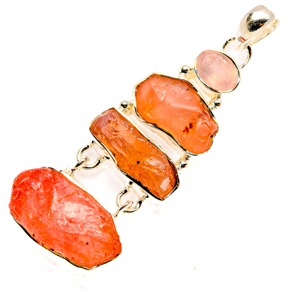 Rose Quartz Pendants handcrafted by Ana Silver Co - PD30253 - Photo 2