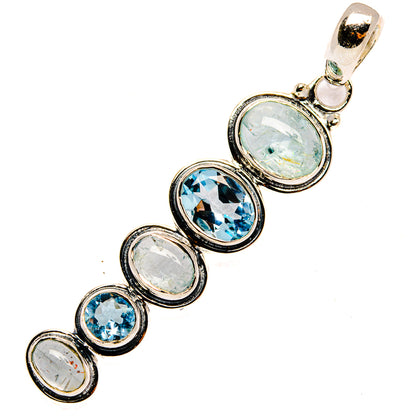 Rainbow Moonstone Pendants handcrafted by Ana Silver Co - PD30265 - Photo 2