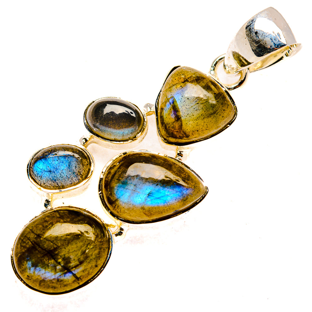 Labradorite Pendants handcrafted by Ana Silver Co - PD30266 - Photo 2